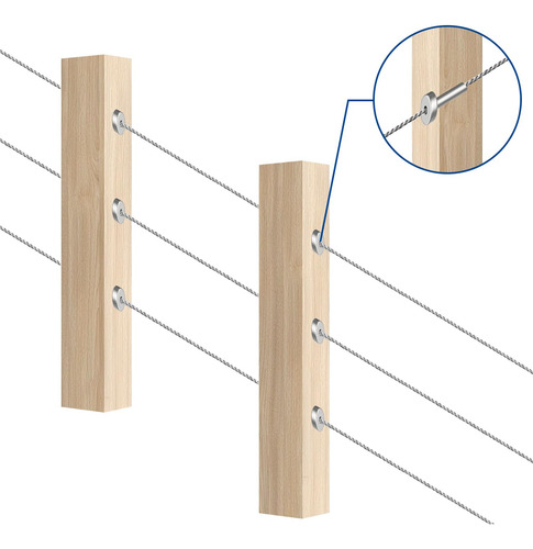 Juego De 20 Pares De Barandillas De Cable Tensor Quicklock50