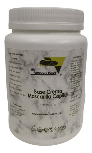 Base Crema Mascarilla Capilar 1kg