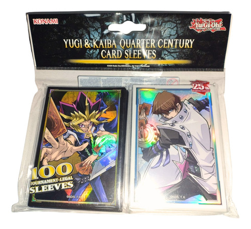 Card Sleeves Oficiais De Yu-gi-oh! Yami Yugi E Seto Kaiba