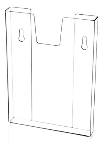 Display Porta Folha Prontuário De Parede A4 Até 100 Folhas, Sikin Transparente