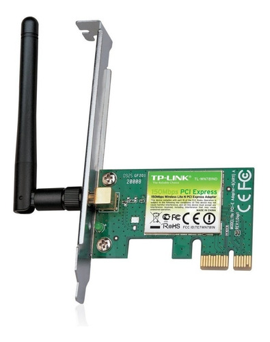 Placa De Red Wifi Pci-e Tp Link Interna 150mb Pc -  Plus