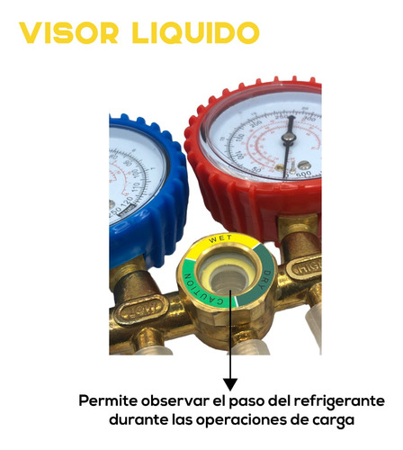Manometro Para Refrigeracion Gas R22 / 134 Manifold Envio