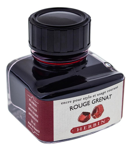 Tinta Para Caneta Tinteiro Herbin 30ml Rouge Grenat