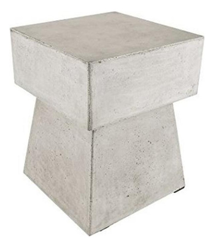 Taburete Dimond Home, 14  X 14  X 18  , Gris