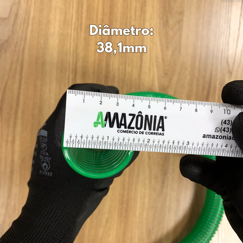 Mangueira Duto Sucção Verde Flexível Água 1.1/2 - 10 Metros