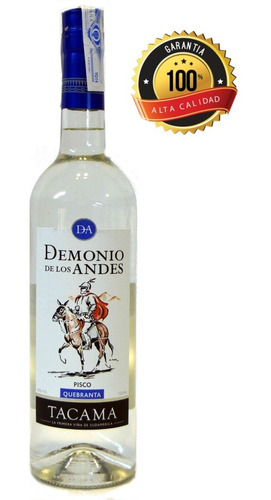 Pisco Peruano Demonio De Los Andes Queb - mL a $198