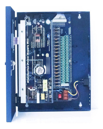 Fuente De Poder Cctv 20a 12v 18ch Led/fusible Ptc Por Ch