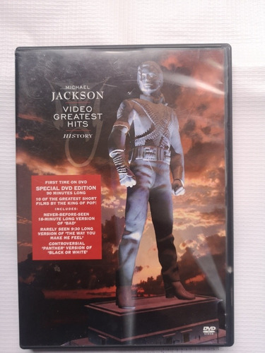Michael Jackson Video Greatest Hits History Película Dvd Ori