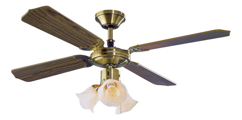 Ventilador James Vt 2 F42 4p 3l Ab De Techo Bronce Kirkor