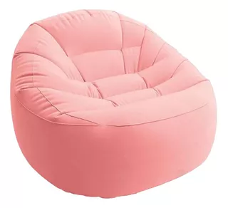 Sillón Inflable Puff Turquesa Y Rosado 112x104x74cm