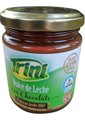 Dulce De Leche C/chocolate Premium Trini Con Stevia Sin Tacc