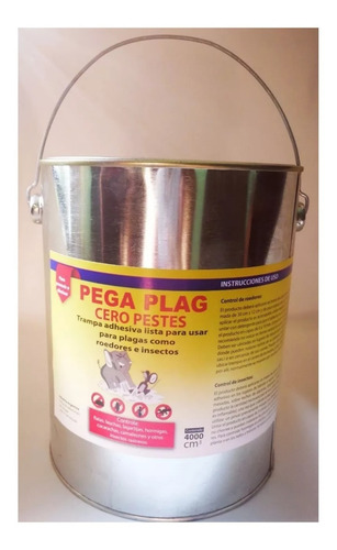 Imagen 2 de 3 de 4 Lts Rinde Mas Pegamento Ratas Roedores. Latas De Pegamento