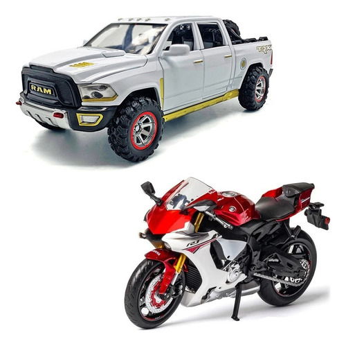 Yamaha Yzf Y Dodge Ram Trx Miniatura 2 En 1 Juego