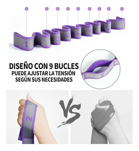 Bandas Resistencia Tela Ligas Flexibilidad Piernas Ejercicio
