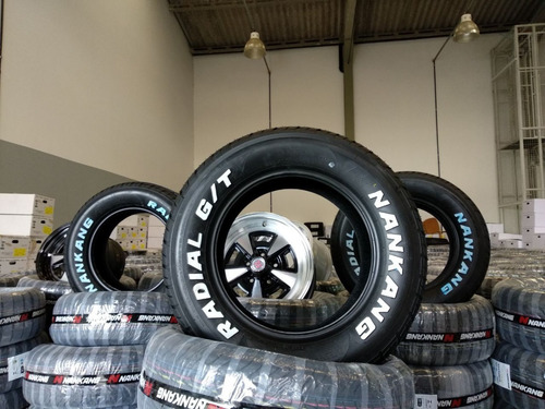 Imagem 3 de 7 de 4 Pneus 205/60 + 225/60 R15 Letra Branca Nankang Cooper Bf