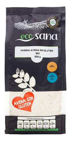 Harina De Avena Ecosana Sin Gluten 500 Gr Sin Pesticidas