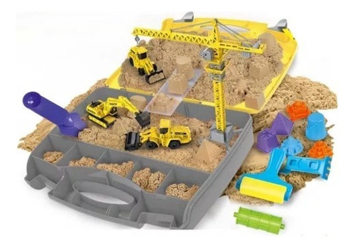 Dynamic Sand Arena Magica Set Juego De Construcción 1.5 Kg Color Amarillo