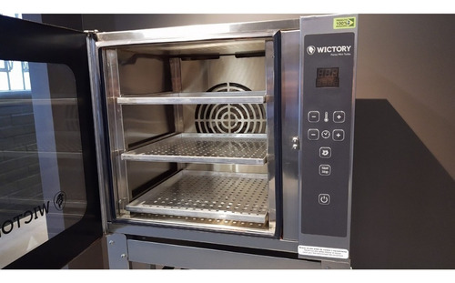 Forno Elétrico Mini Com Vapor 3 Esteiras Convector Wictory