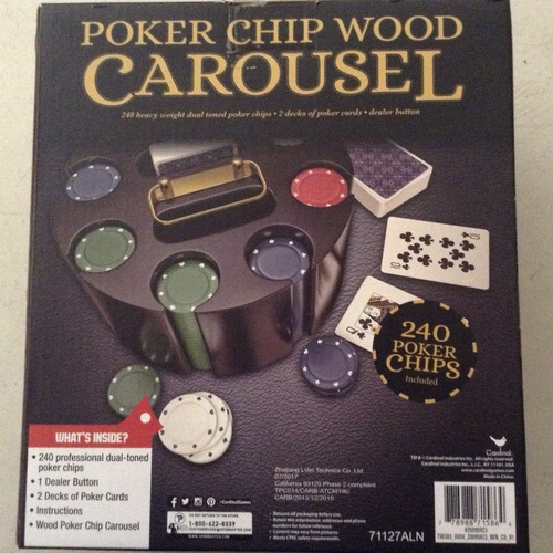 240 Poker Chip Wood Carousel 