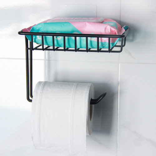 Papel Higiénico De Pared B Con Estante Y Toallitas Húmedas S