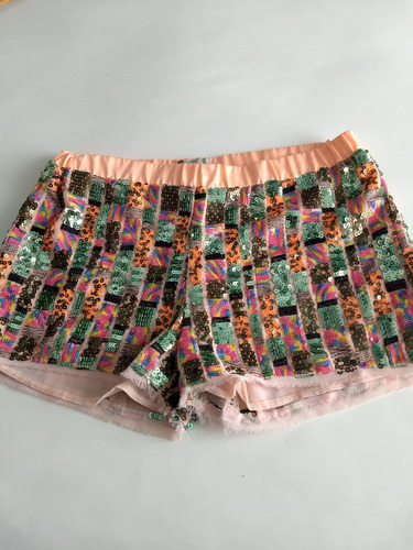 Short  Lentejuelas  Tucci!!!!! T M   Usado -excelente!!!