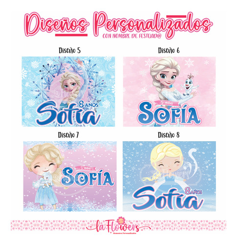 Lona Decorativa Cumpleaños Fiesta Elsa Frozen 1.50mt X 1mt Elsa Frozen