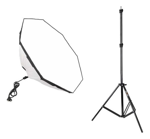 Kit De Iluminação Softbox Octogonal + Tripé Ft - 2000