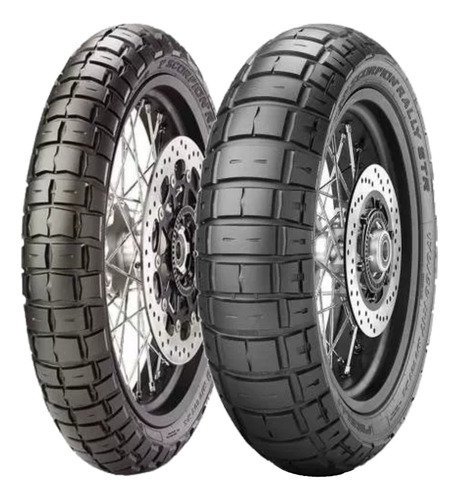 Par Pneu Scorpion Rally Str Pirelli 100/90-19 + 170/60r17