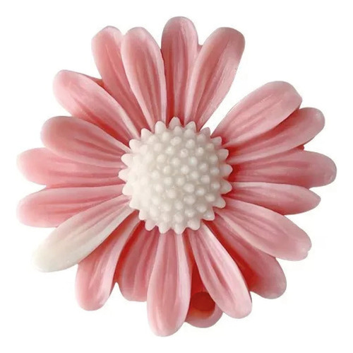 Molde Silicona Vela Margarita Cera Jabon Bombones Color Rosa