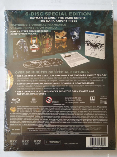 Batman The Dark Knight Trilogía Edición Especial Box Set