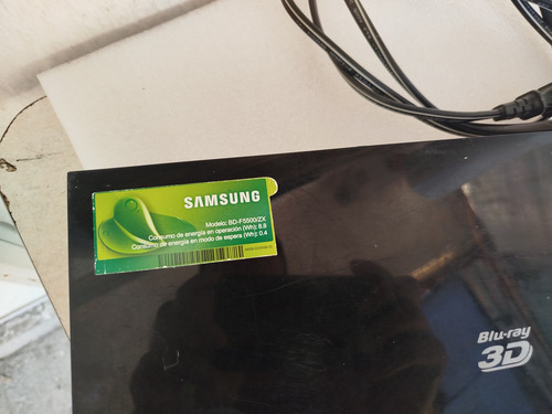 Bluray Samsung Bd-f5500 Para Piezas O Reparacion Negro (Usado)