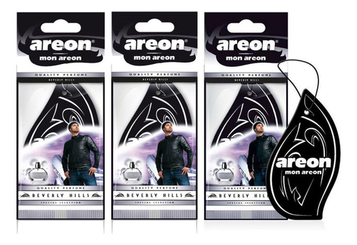 Kit 3 Perfumes Carro Cheirinho Aromatizador Areon Beverly