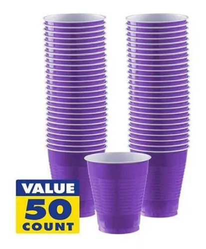 150 Vasos 16oz Extra Grande Fiesta Desechables Varios Color