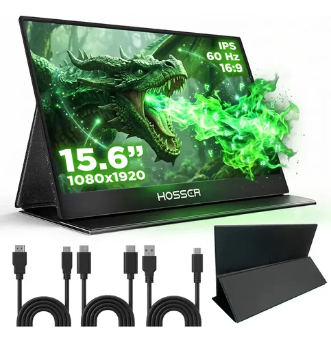 Monitor Portatil Gamer 15.6 Notebook Hosser Full Hd Ips 60Hz