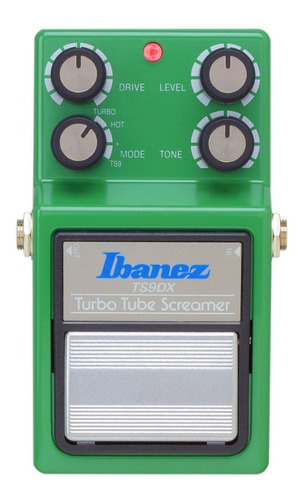Imagen 1 de 5 de Pedal de efecto Ibanez Turbo Tube Screamer TS9DX  verde