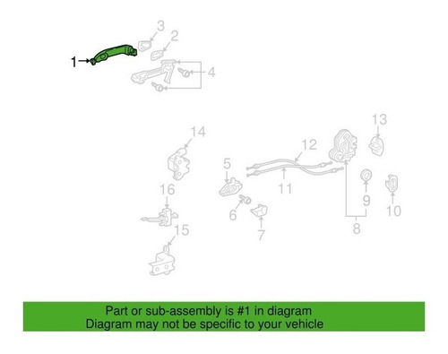 Manilla Puerta Toyota 4runner 2010 2011 Cromo  A 20 Dias C/u