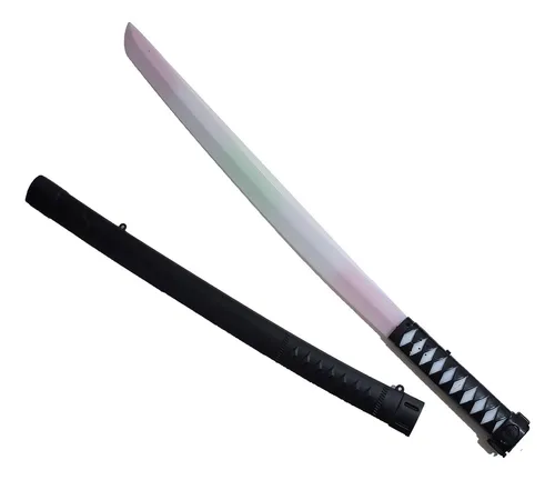 Espada de juguete para niños Samurai Ninja con luz y sonido, color rojo