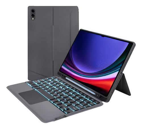 Teclado Dorn Magic Touchpad Para Samsung Tab S9 Fe Cor Grafite