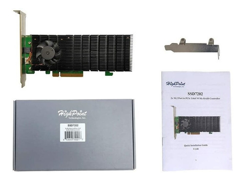 Highpoint Technologies, Ssd7202 Nvme Controlador Raid