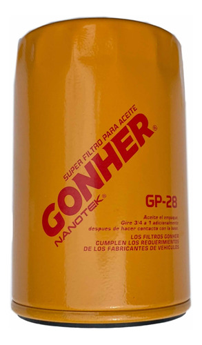 Filtro Aceite Gonher Vw Sedán Fuel Combi Pointer A2 A3 A4