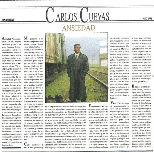 Carlos Cuevas Ansiedad | Cd Música Nueva