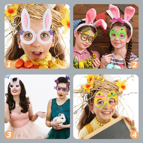 Party Decoration Glasses Rabbit 8 Pcs