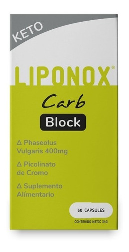 Imagen 3 de 4 de Bloqueador De Carbohidratos Keto Liponox Carb Block