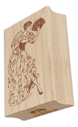Hermosa Mujer Bailarina Flamenco Española Vestido Rectangulo