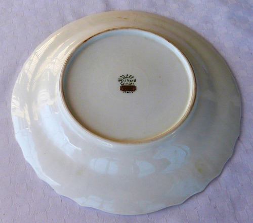 Monijor62-antigua Coleccion Plato Richard Ginori Flores Frut (Usado)