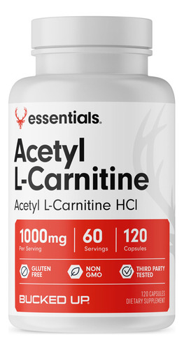 Bucked Up Acetil L-carnitina 1000 Mg Por Porción, Respalda 