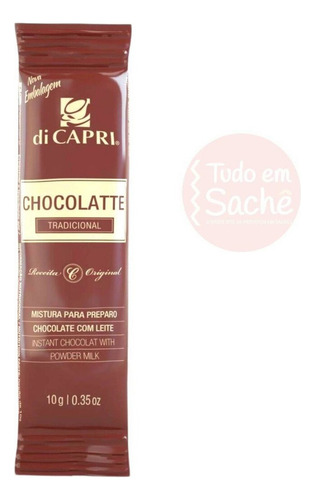 Chocolate Com Leite Em Pó Sachê Soluvel Di Capri - 100 Und