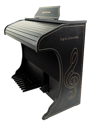Órgão Acordes Digital Infinity 44 Notas Premium Preto Fosco