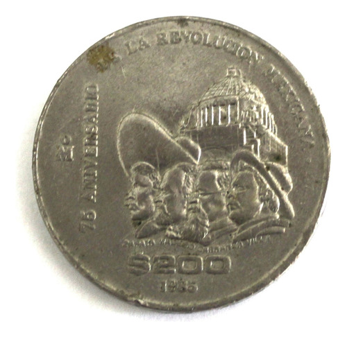 Mexico Moneda 200 Pesos 175 Aniversario De La Independencia