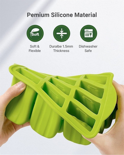 Molde Para Paletas Heladas, Cubitos De Hielo Reutilizables